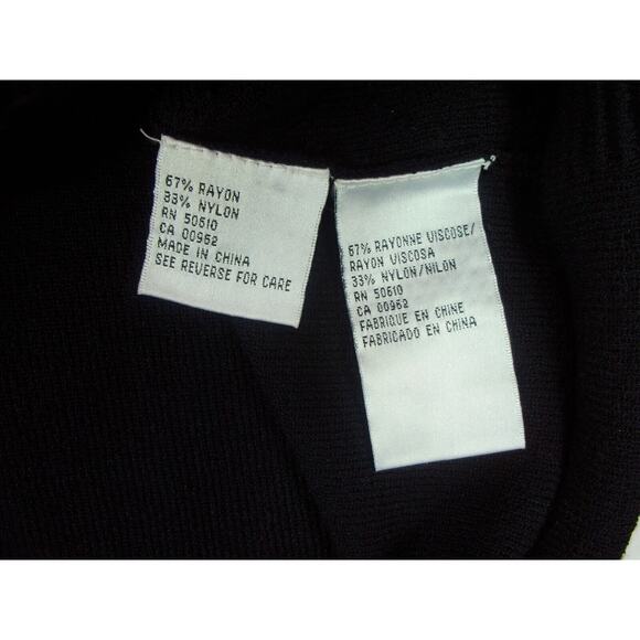 White House Black Market Long Sleeve Sweater Wrap Black Metallic Thread Size M - Picture 5 of 11